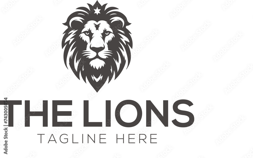 lion logo design vector template lion logo design vector template
