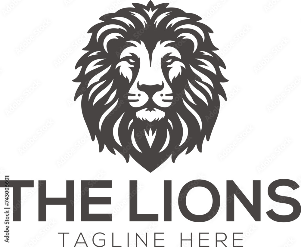 Obraz premium lion logo design vector template