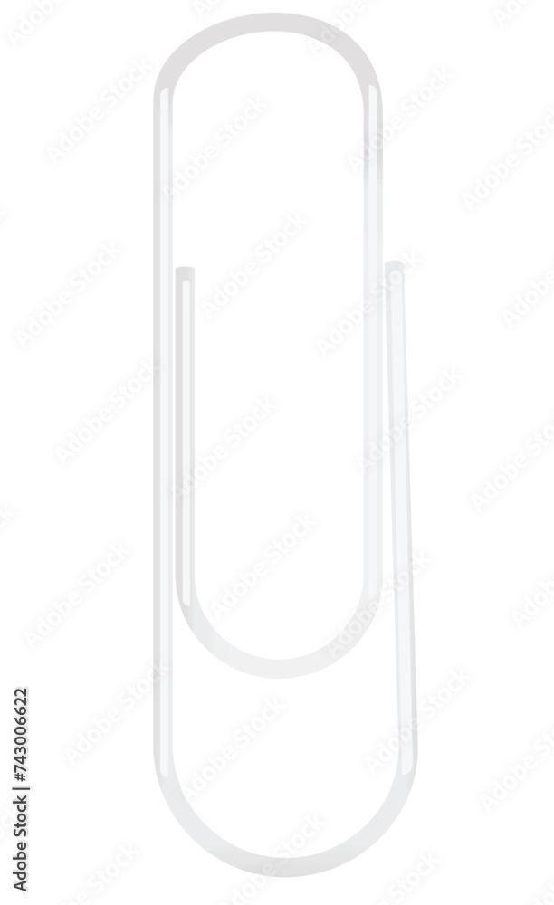 Isolated paper clip. vector illustration Isolated paper clip. vector illustration