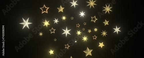 XMAS Stars - golden stars -