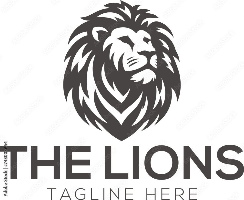 Fototapeta premium lion logo design vector template