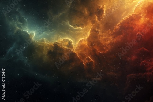 An image capturing the ethereal beauty of a space nebula, hiding mysterious worlds and civilizations within its colorful clouds. 8k