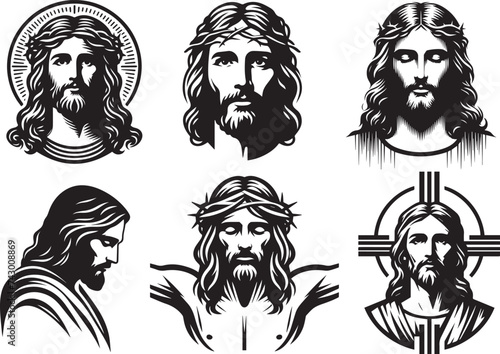 jesus christ face portrait