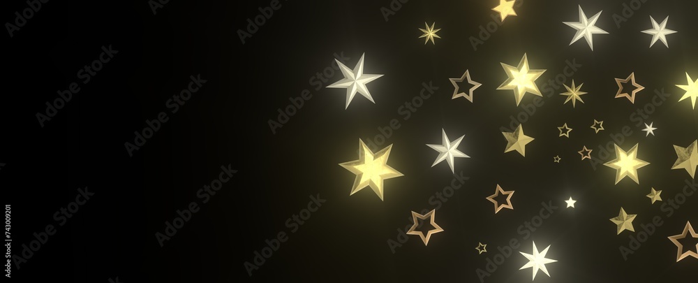XMAS Stars - stars background, sparkle lights confetti falling. magic shining Flying christmas stars on night XMAS Stars - stars background, sparkle lights confetti falling. magic shining Flying christmas stars on night