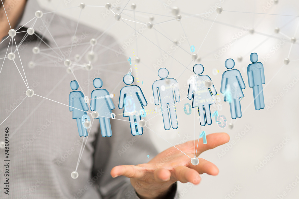 Business intelligence analyst dashboard on virtual