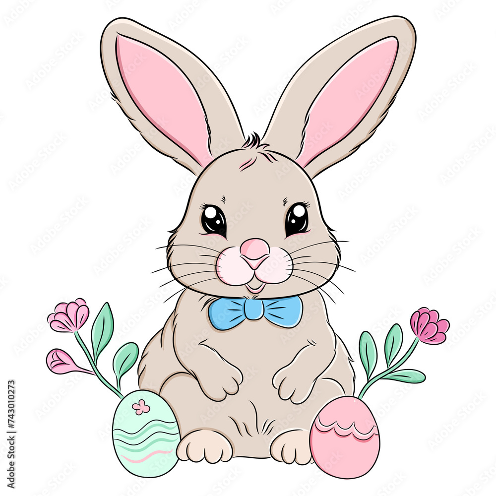easter bunny with egg easter bunny with egg