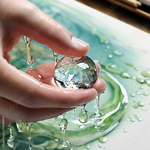 Aqua Elegance: Embarking on a Visual Journey for World Water Day, Embracing the Elegance and Purity of Water through Captivating Droplet Imagery