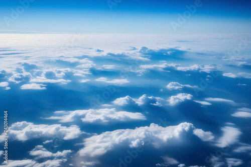 A View of the Sky From an Airplane Window