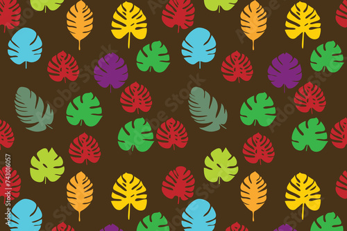 leaf pattern vector background free for commercial use