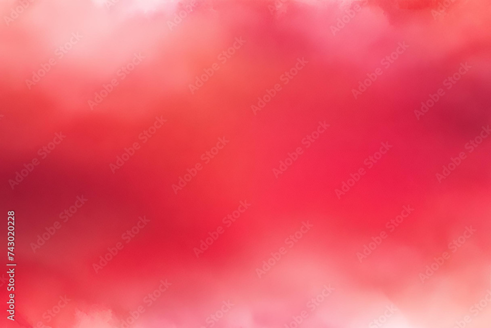 Fototapeta premium Abstract Gradient Smooth Blurred Watercolor REd Background Image