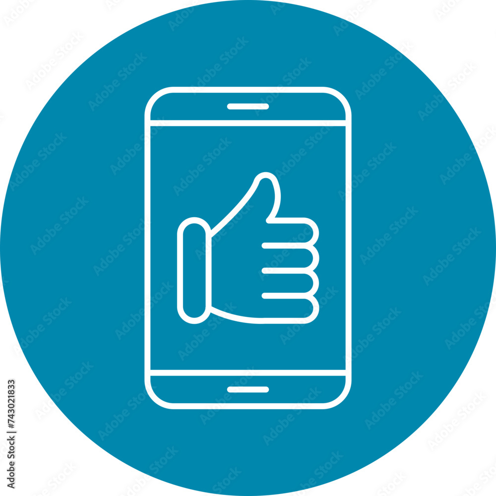 Good Feedback Line Icon Good Feedback Line Icon