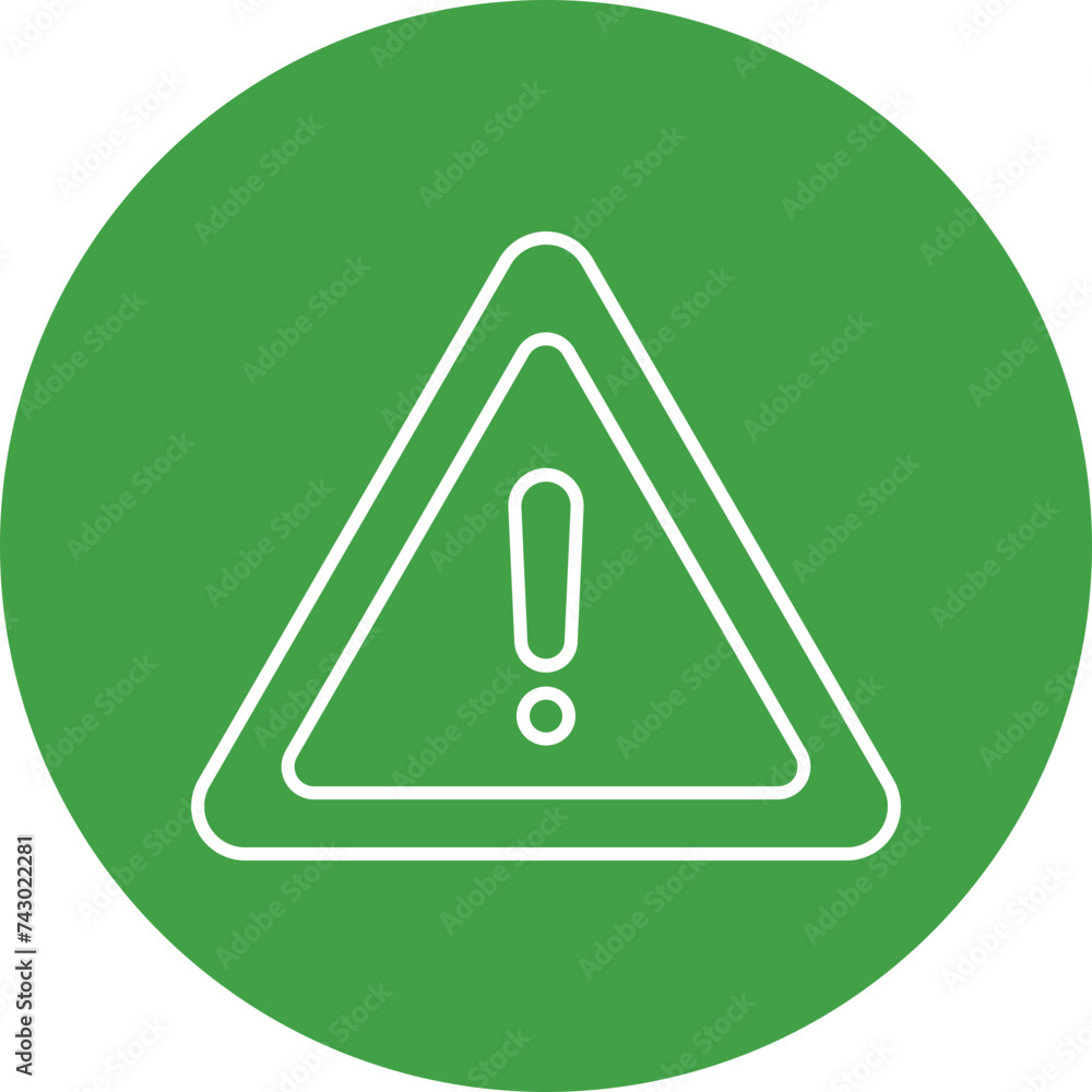 Danger Line Circle Icon Danger Line Circle Icon