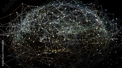 A mosaic of interconnected nodes spanning the globe, symbolizing the intricate web of communication and connectivity.