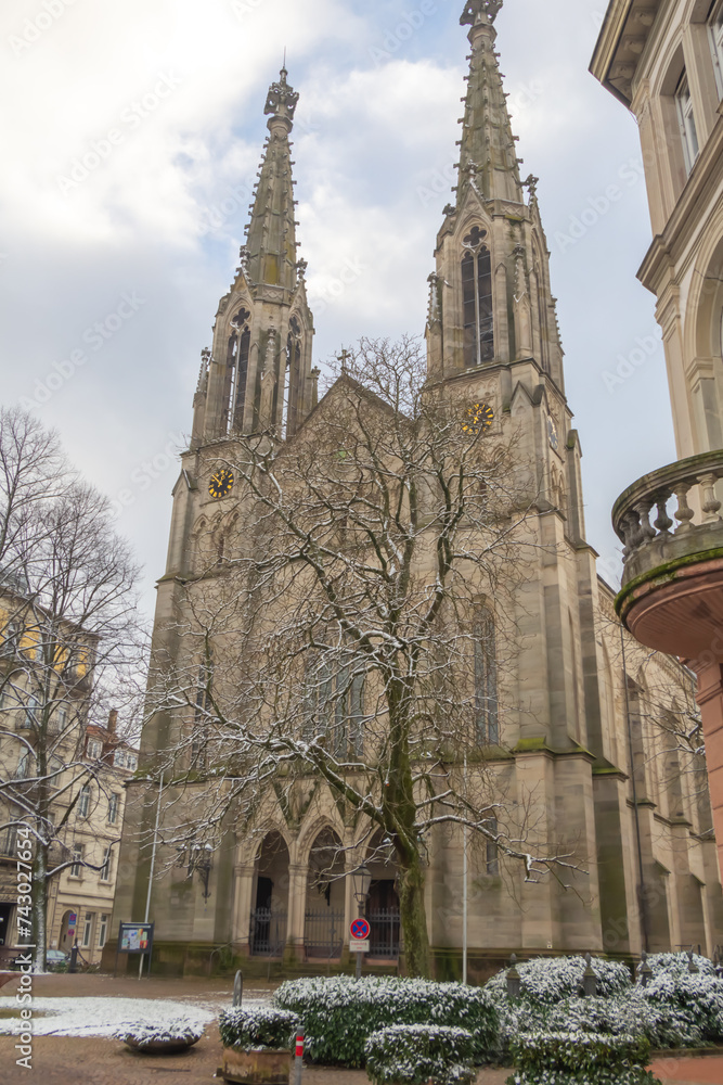 Baden-Baden, Alemania, 19012024, Iglesia de Baden-Baden