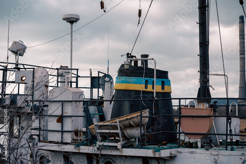 old ship ran aground in Ukraine