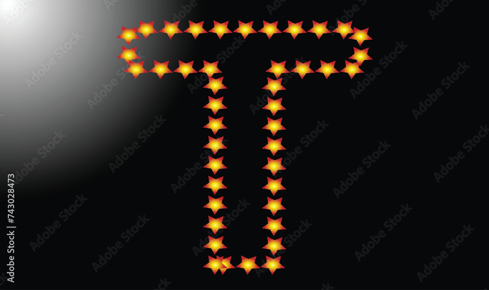 Initial letter T star logo design template vector illustration Initial letter T star logo design template vector illustration