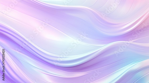 Abstract trendy rainbow holographic background in 80s style. Blurred texture in violet, pink and mint colors with scratches and irregularities. Pastel colors