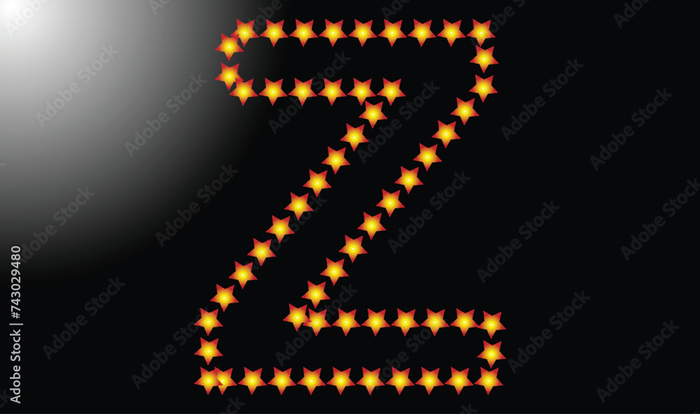 Initial letter Z star logo design template vector illustration