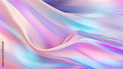 Blurry abstract pastel iridescent holographic foil background