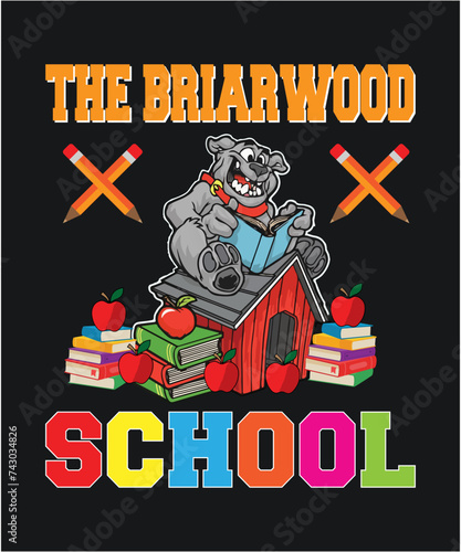 The briarwood school t shirt design , T shirt design , school t shirt design.