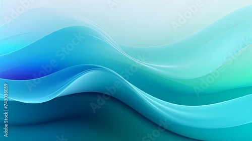 Elegant abstract background with a smooth gradient of blue waves, depicting calm movement and flow.