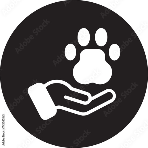 save animals glyph icon