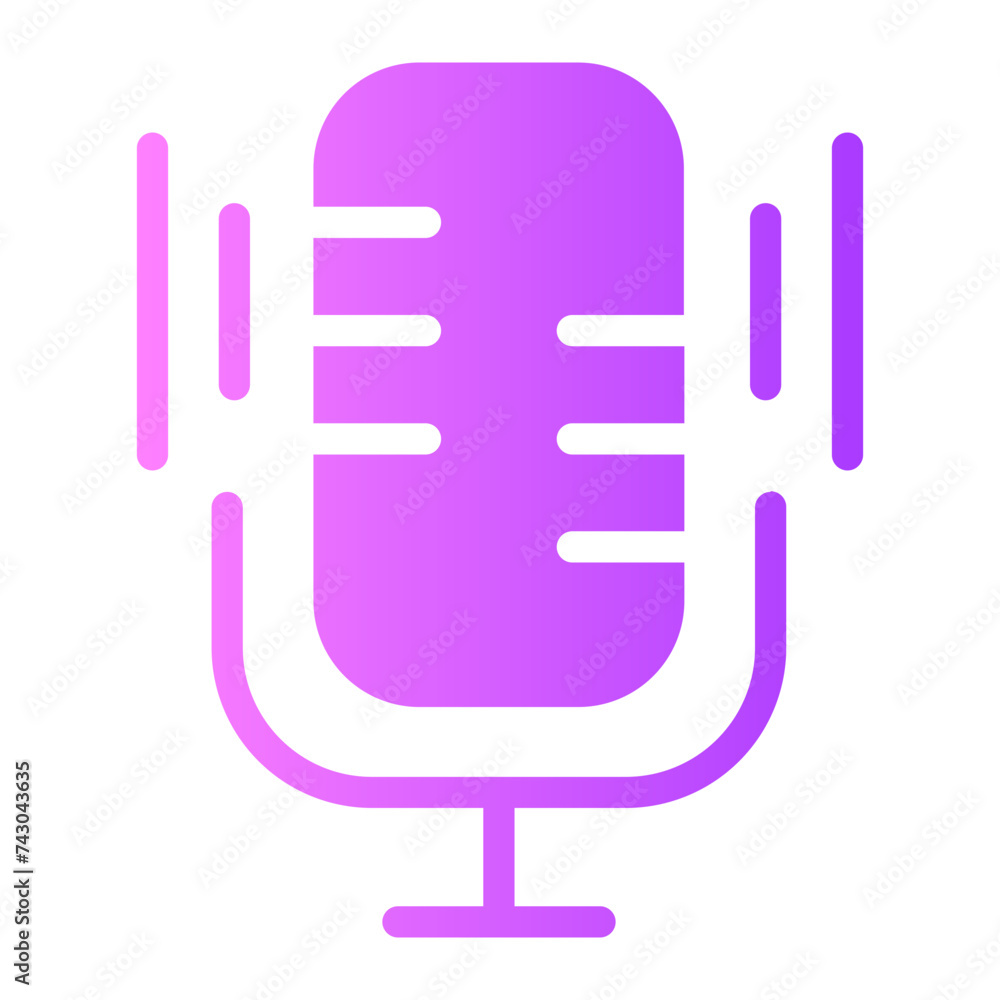 microphone gradient icon microphone gradient icon