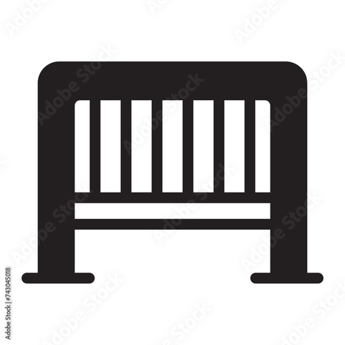 barricade glyph icon