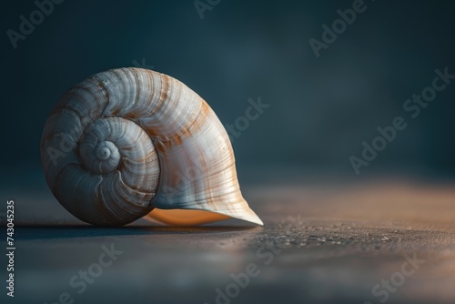 extreme macro shot of seashell