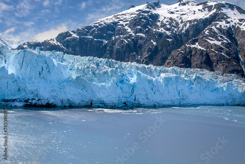 Blue Ice Glacier in Glacier Bay National Park, Alaska