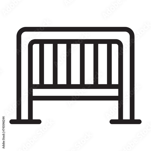 barricade line icon