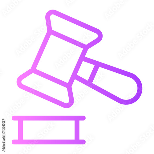 judge gradient icon