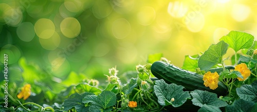 Picking cucumbers in the ve...