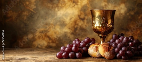 Grapes and holy bread next ...
