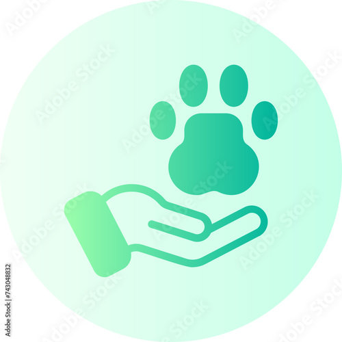 save animals gradient icon