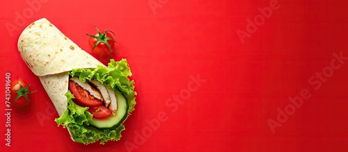 Chicken wraps with avocado ...