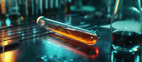 Test tube with formula insi...