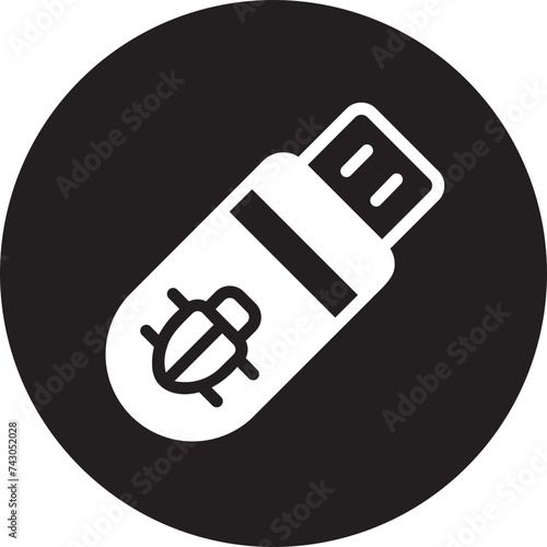 infected glyph icon