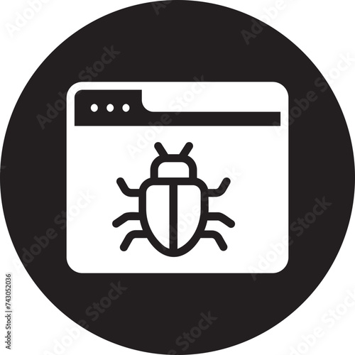 infected glyph icon