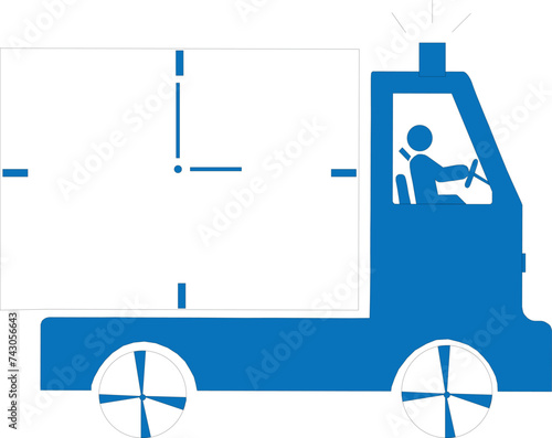 Delivery truck icon, fast delivery icon, truck icon, vehicle icon, lorry icon, vehicle icon