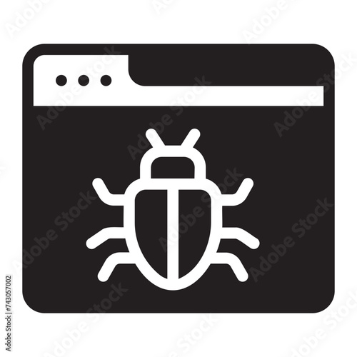 infected glyph icon