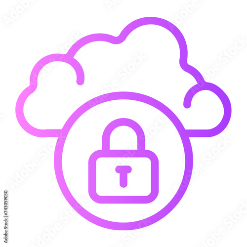 cloud gradient icon