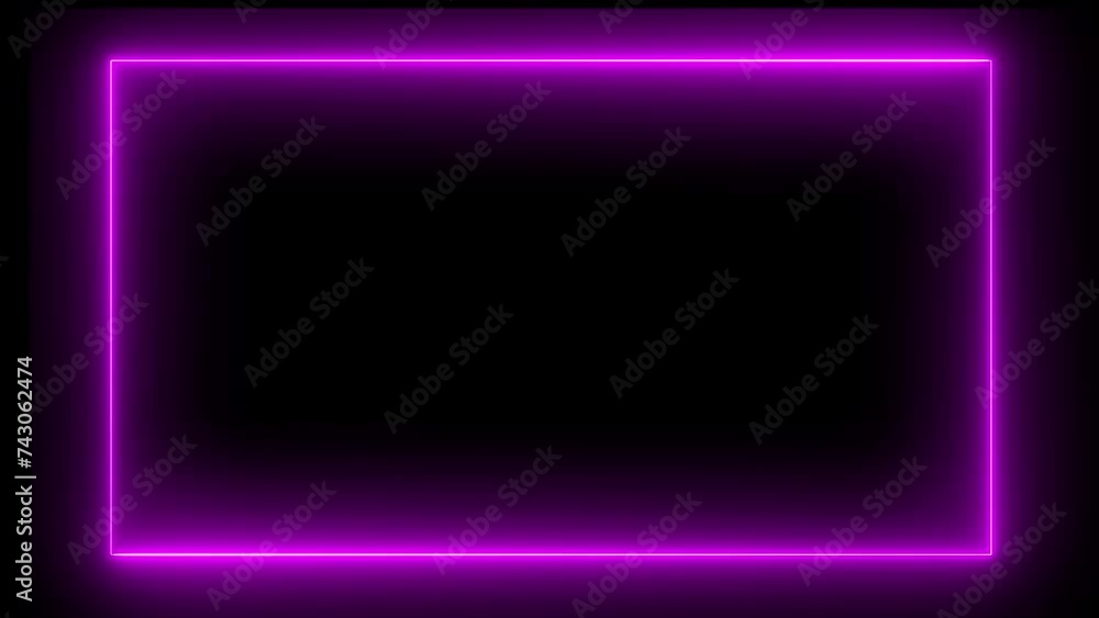 Glowing lines, neon, LED TV frame screen 4K LOOP Glowing lines, neon, LED TV frame screen 4K LOOP