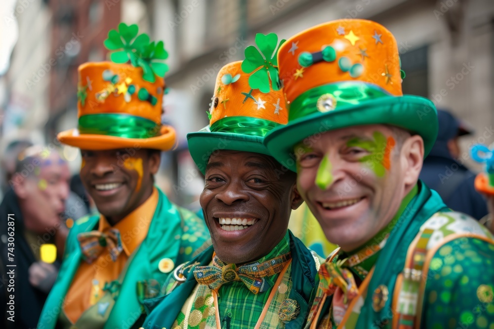 portrait of a man celebrating st patrick's day portrait of a man celebrating st patrick's day