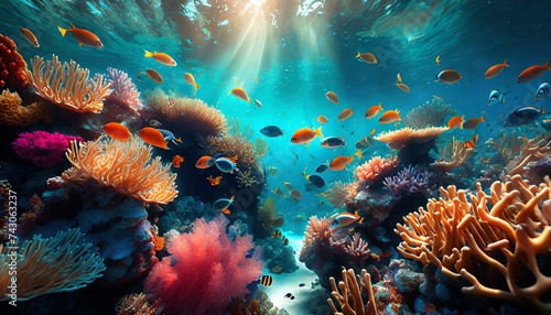 coral reef and fishes © Frantisek