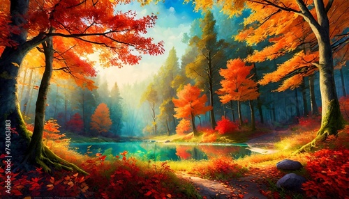 autumn forest landscape © Frantisek