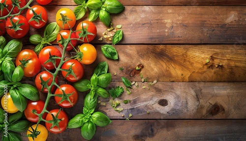 tomatoes and basiltomatoes and basil photo