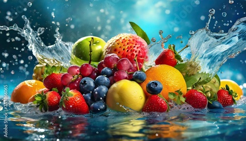 fruit in the water