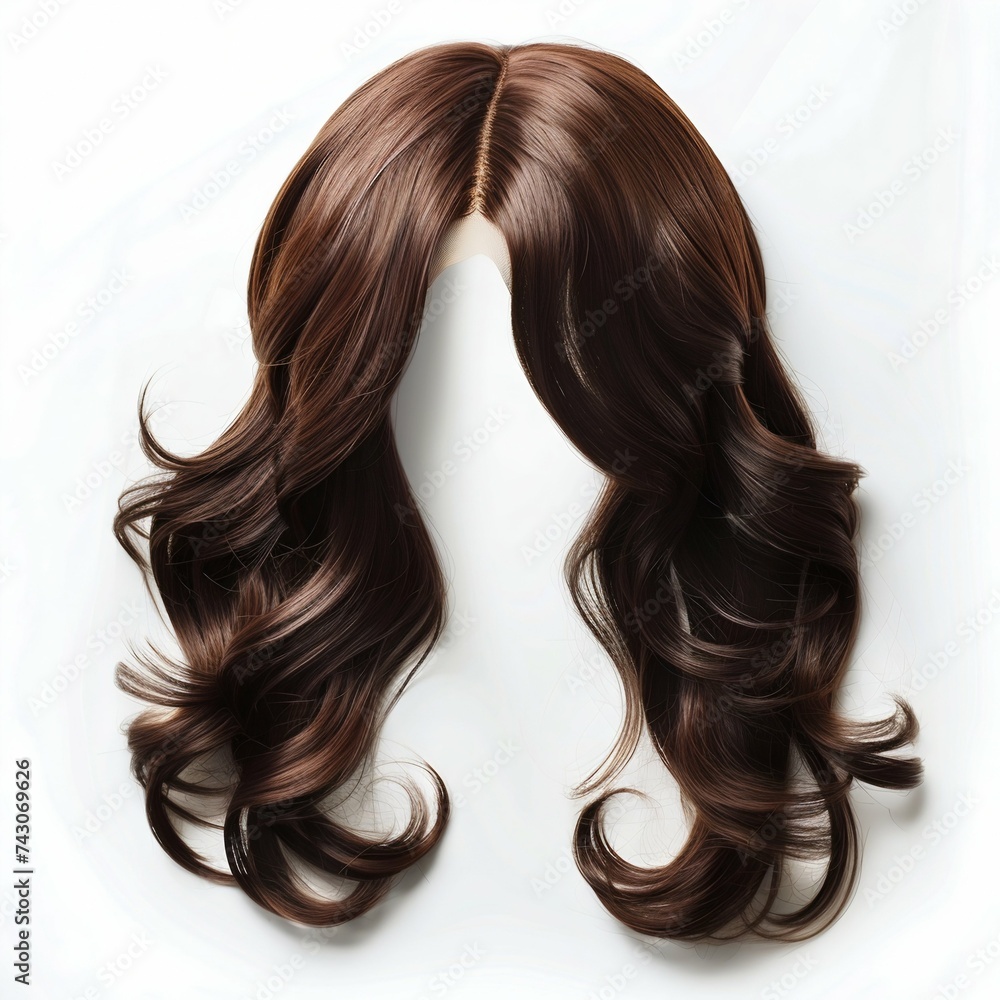 Silky Perfection: Luxurious Wigs Displaying Elegance and Volume. Generative ai Silky Perfection: Luxurious Wigs Displaying Elegance and Volume. Generative ai