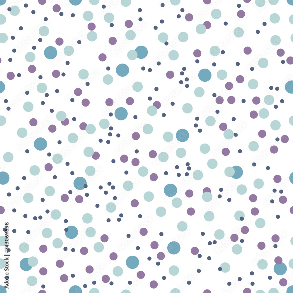 Vector colorful dotted seamless pattern multicolored dots